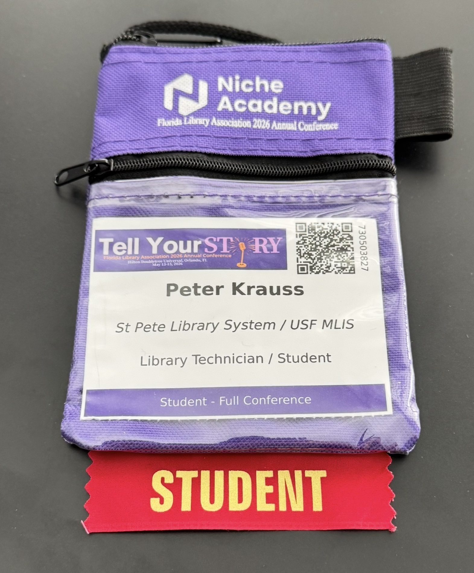 Proof of Library conference attendance